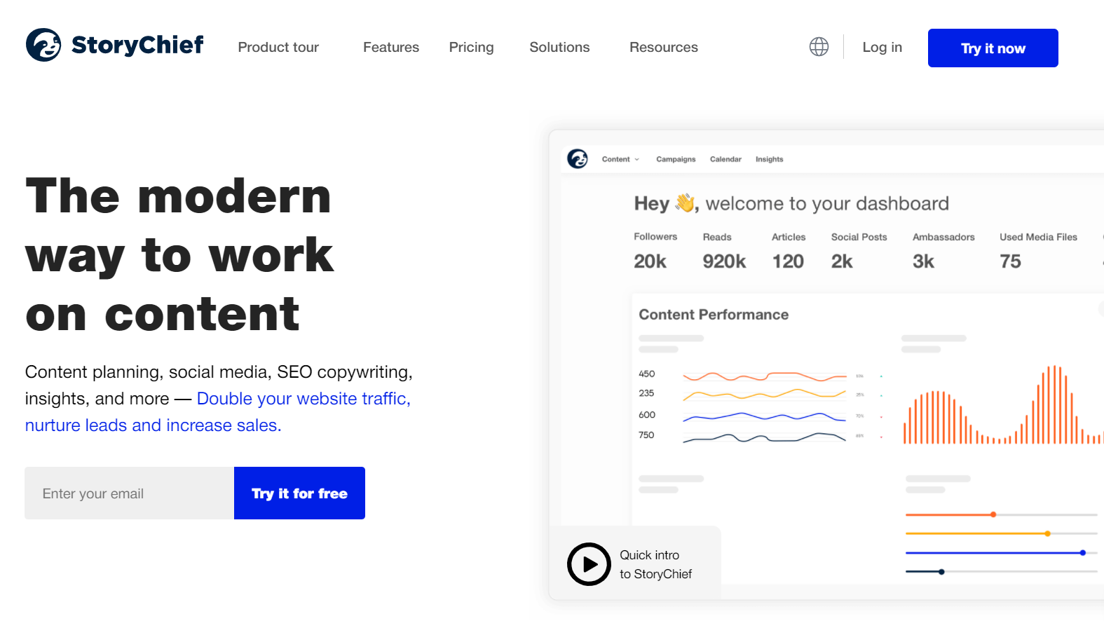  storychief wordpress content marketing plugins